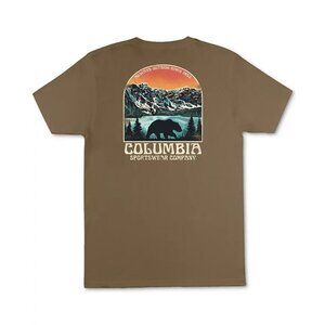 Columbia Men's Commute Landscape Logo Graphic T-Shirt light Brown Size 2XL